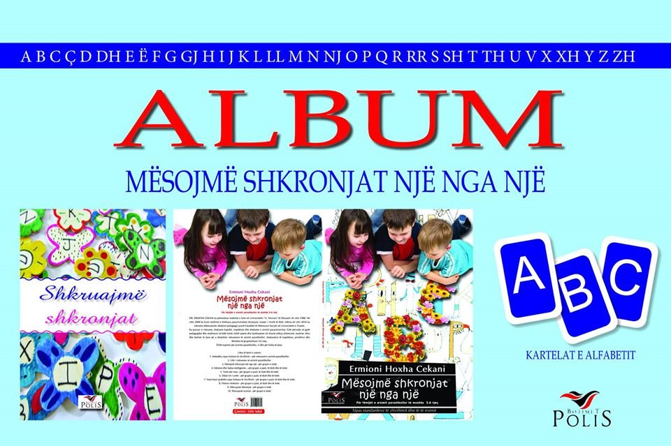 Album për lëndën e gjuhës shqipe – “Mësojmë shkronjat një nga një”